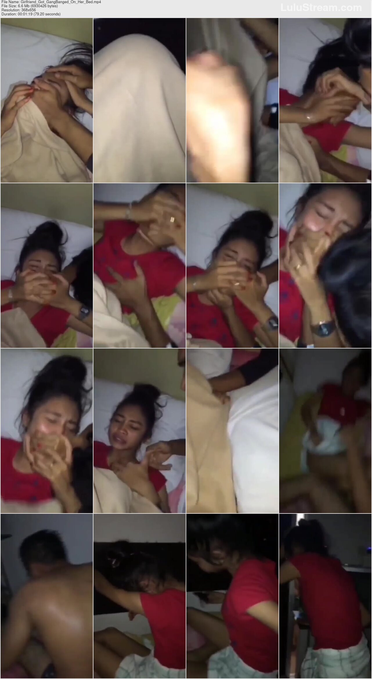 Girl Got GangBanged In Her Bed